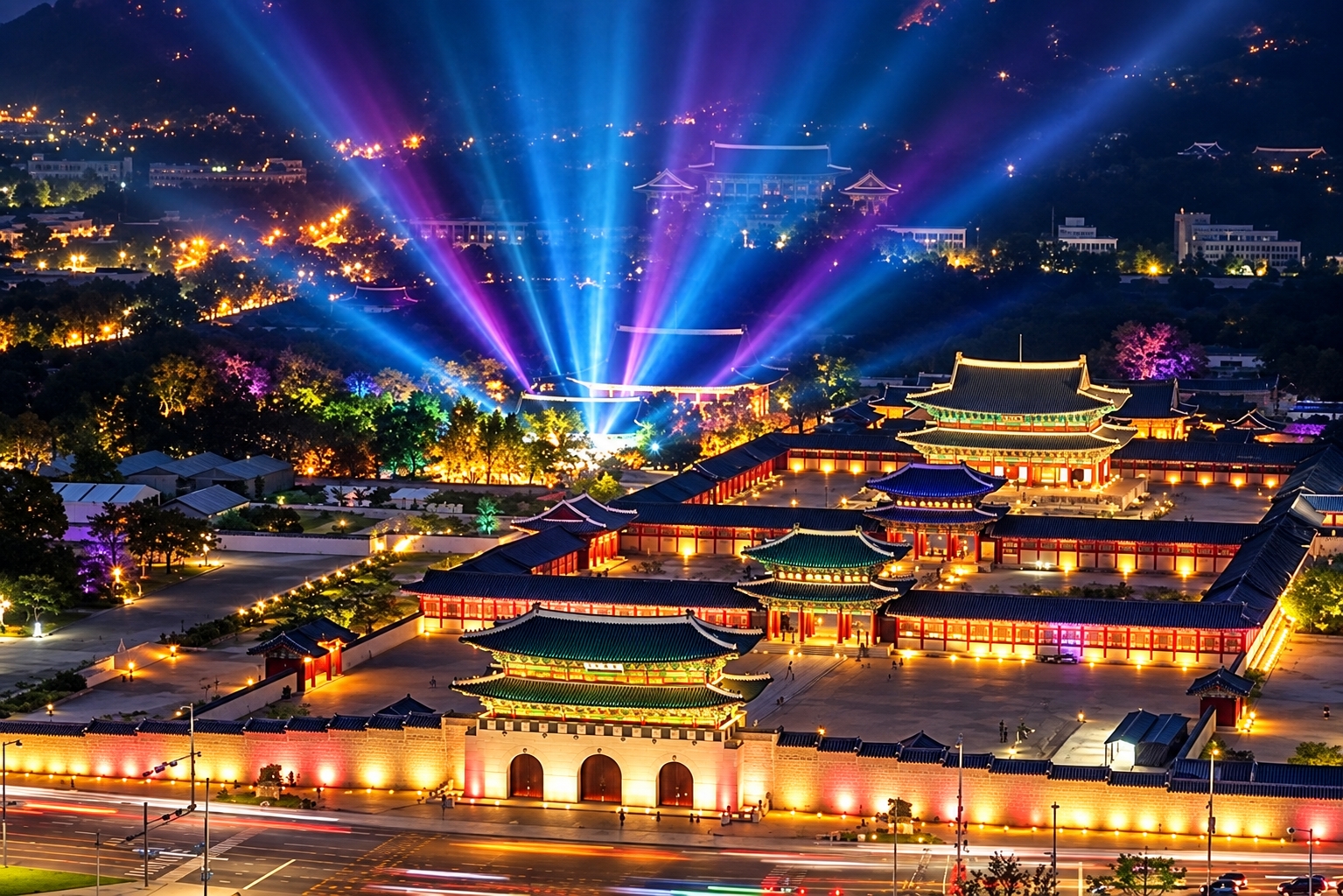 🏯✨ เปิดชมพระราชวังคยองบกกุงยามค่ำคืน 2026